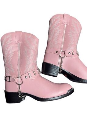 DURANGO Kids Lil Pink Rhinestone Boots